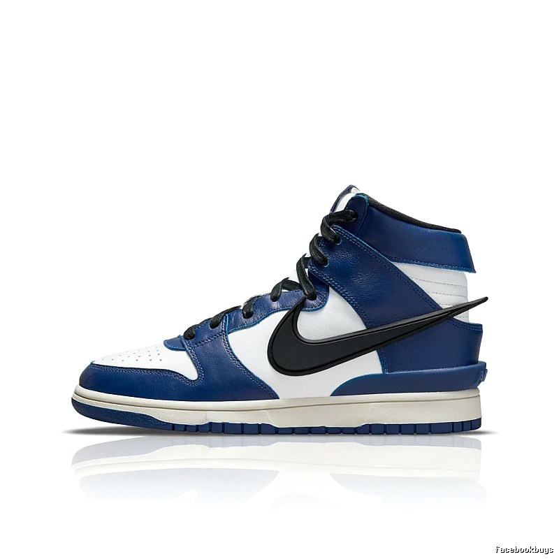Nike Dunk High Blue and White shoes