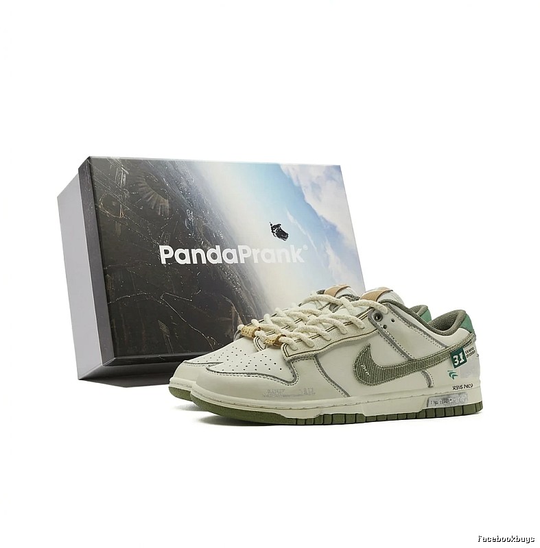 Nike retro-style light green canvas shoes