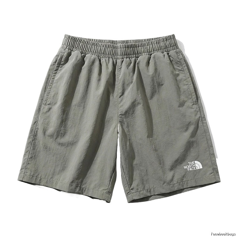 North Face casual style gray-green shorts