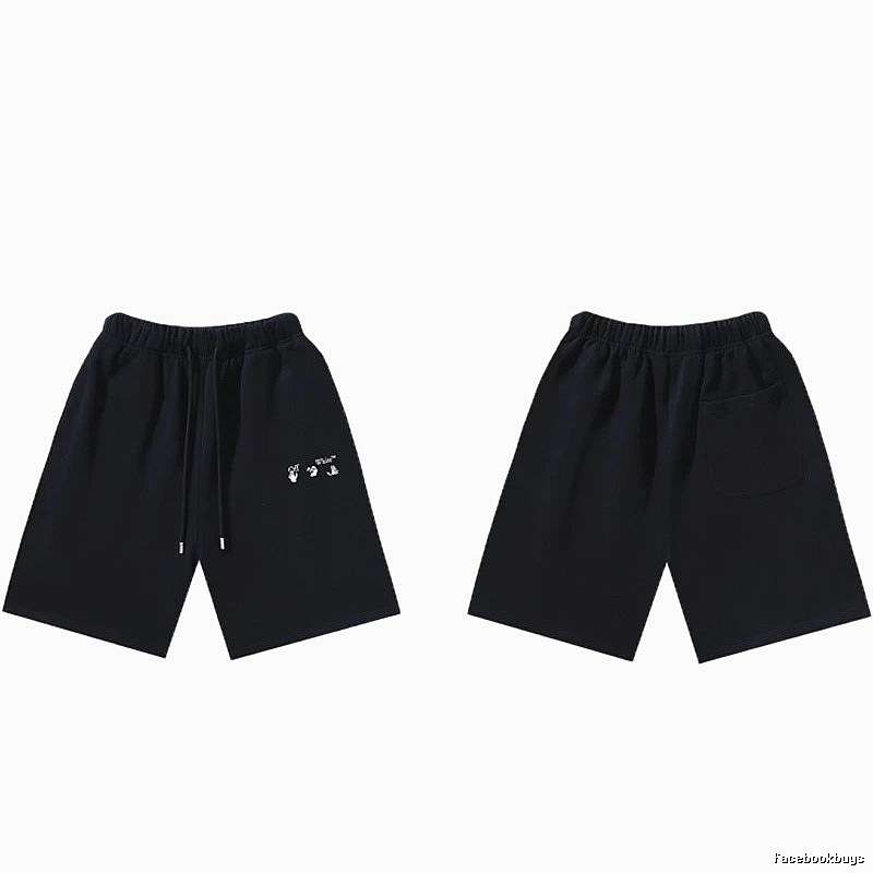 Off-White 016 Style Black Trendy and Cool Shorts