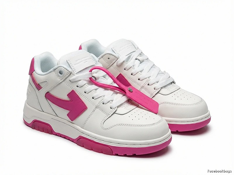 Off-White casual style white and pink shoes