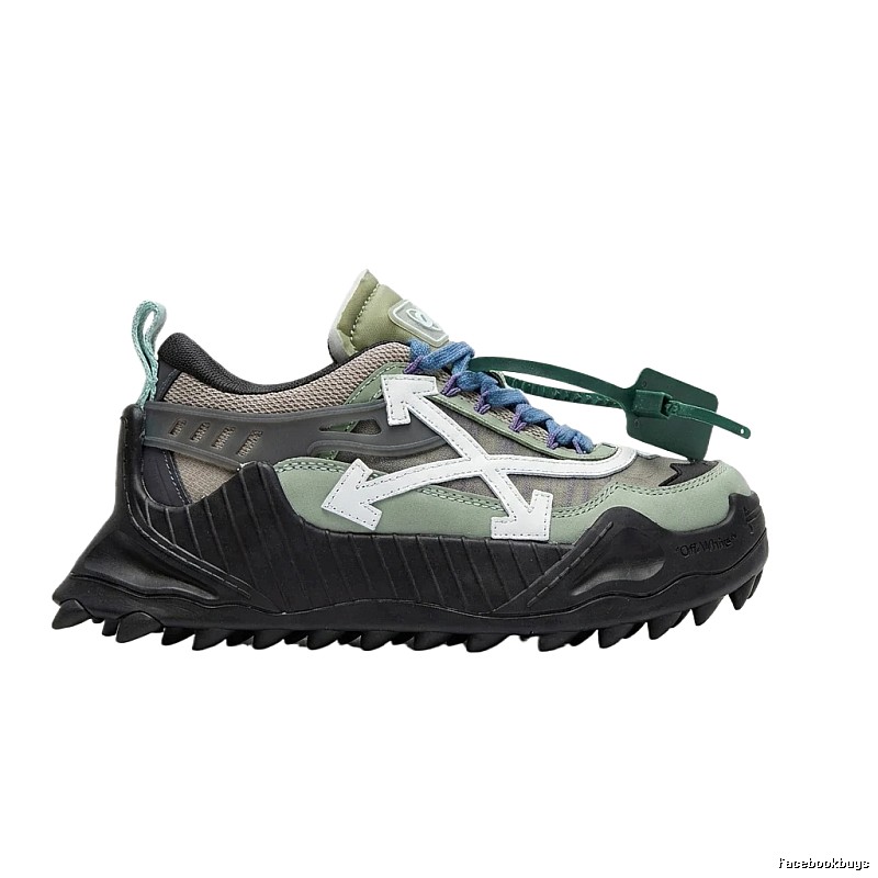 Off-White Functional Style Grey-Black Sports Shoes