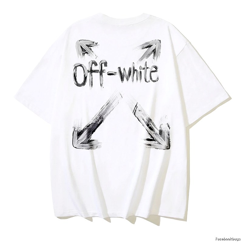 Off-White Graffiti Style White T-shirt