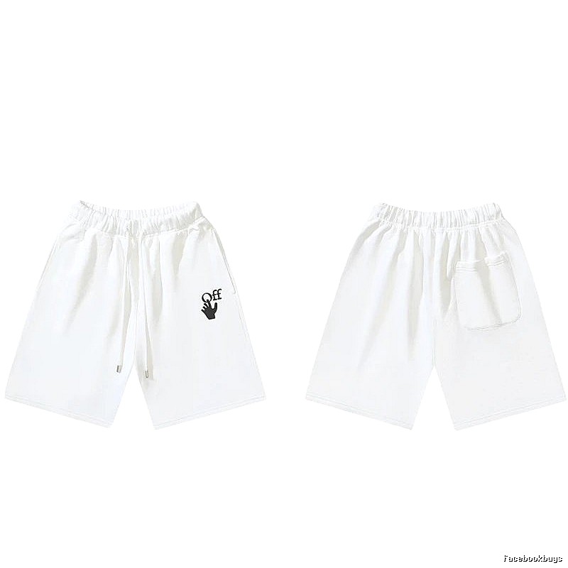 Off-White trendy brand style white shorts