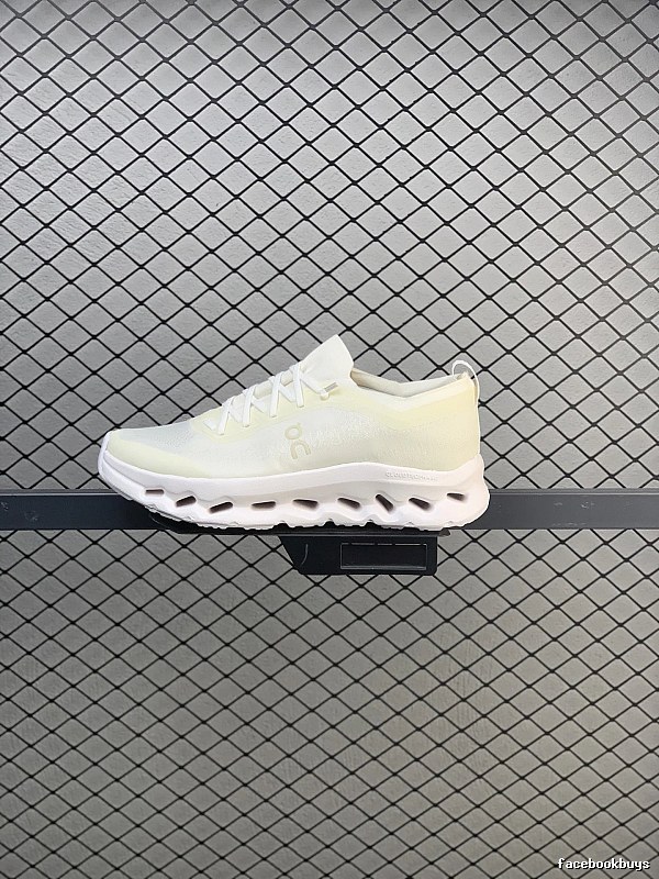 On White and Yellow Cloud Runners Defined by Open Mesh Panels