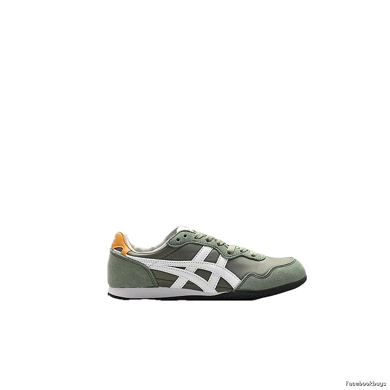 Onitsuka Tiger retro-style gray-green sports shoes