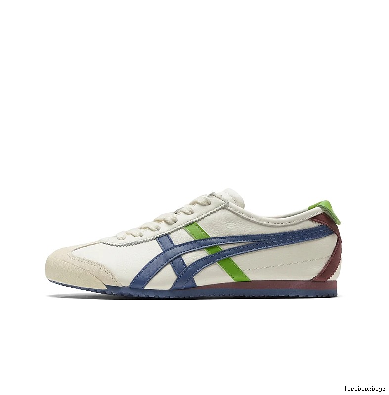 Onitsuka Tiger retro - style white shoes.