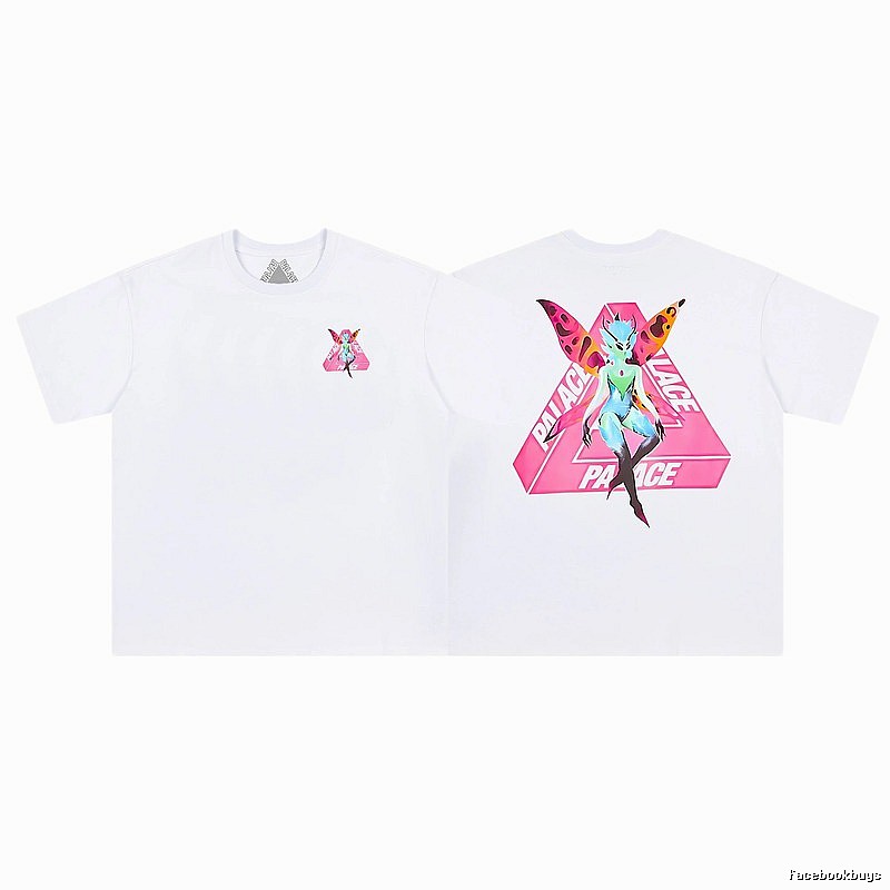 Palace Elf Print Street Style White Short-sleeve T-shirt