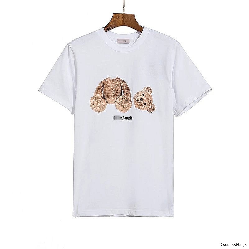 Palm Angels Gift Ready Bear graphic T-shirt White Colorful Bear with Fresh Pattern