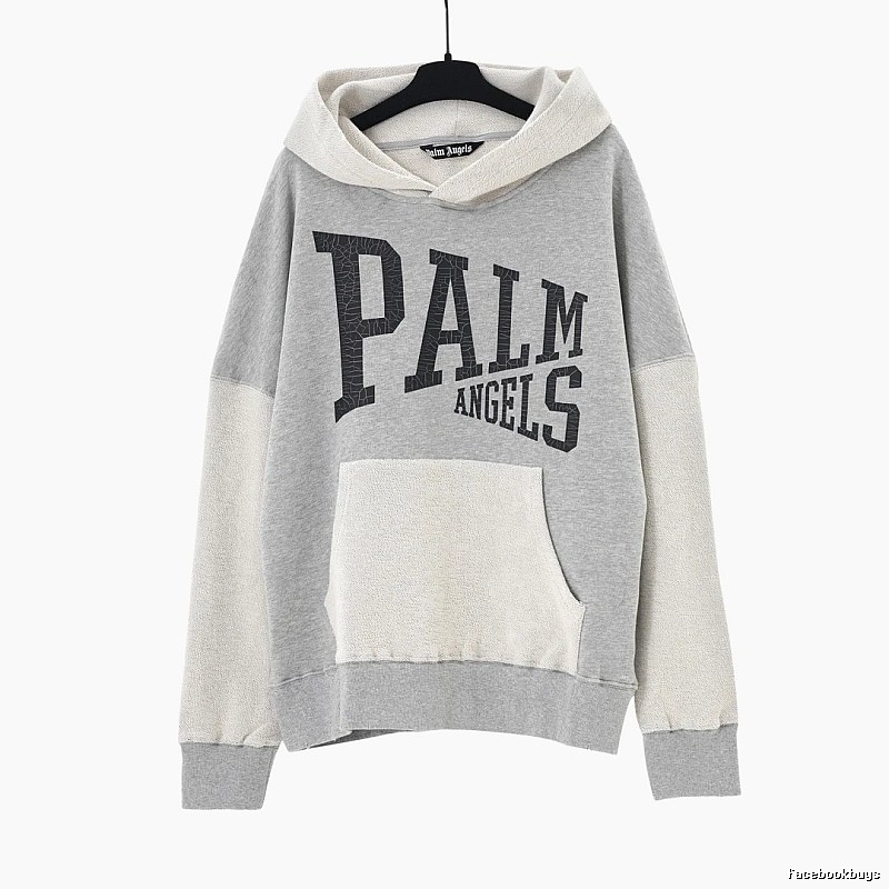 Palm Angels patchwork grey sweatshirt