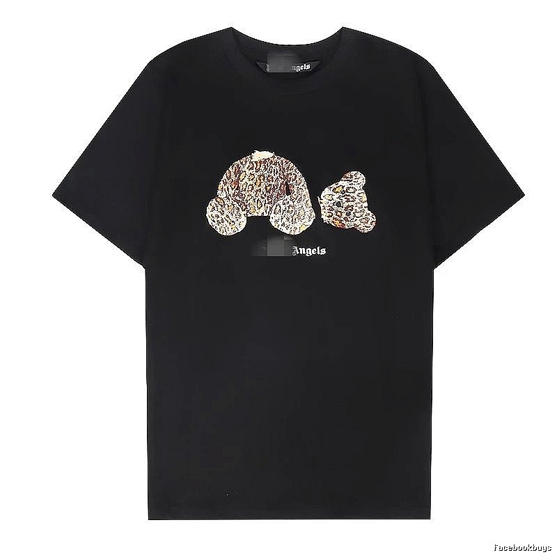 Palm Angels Statement Bear graphic T-shirt White Colorful Bear for Easy Pairing