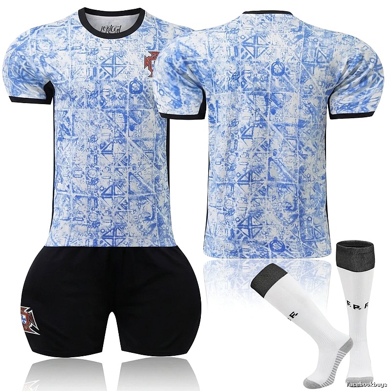 Portuguese blue and white retro-style team uniforms