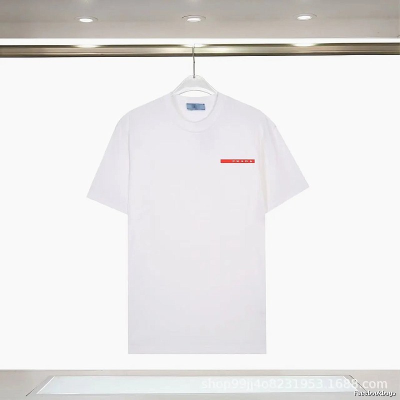 Prada Red Label Minimalist Style White Short-sleeve T-shirt