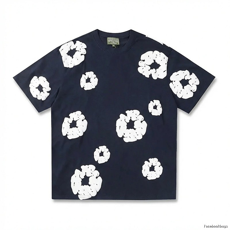 Printed trendy short-sleeved shirt with DENIM TEARS