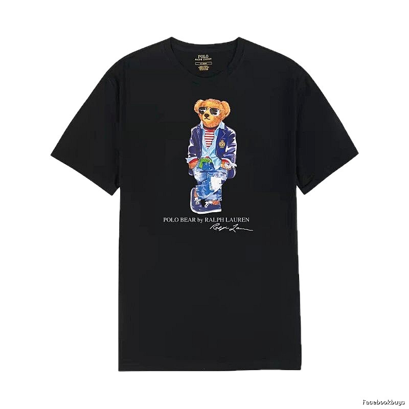 Ralph Lauren Bear Trend Brand Black T-shirt