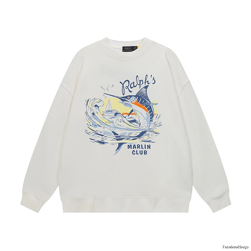 Ralph Lauren Marin Club White Sweatshirt