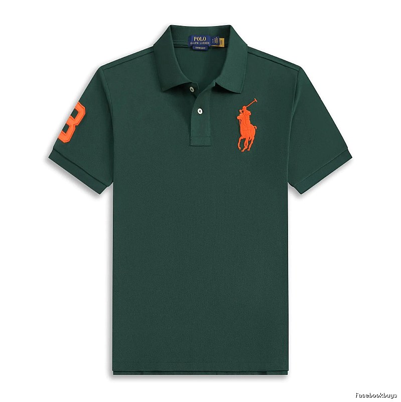 Ralph Lauren Polo American retro style dark green shirt
