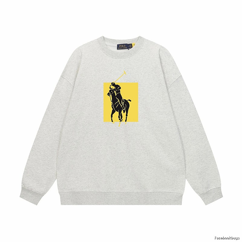 Ralph Lauren Polo Grey Trendy Brand Sweatshirt