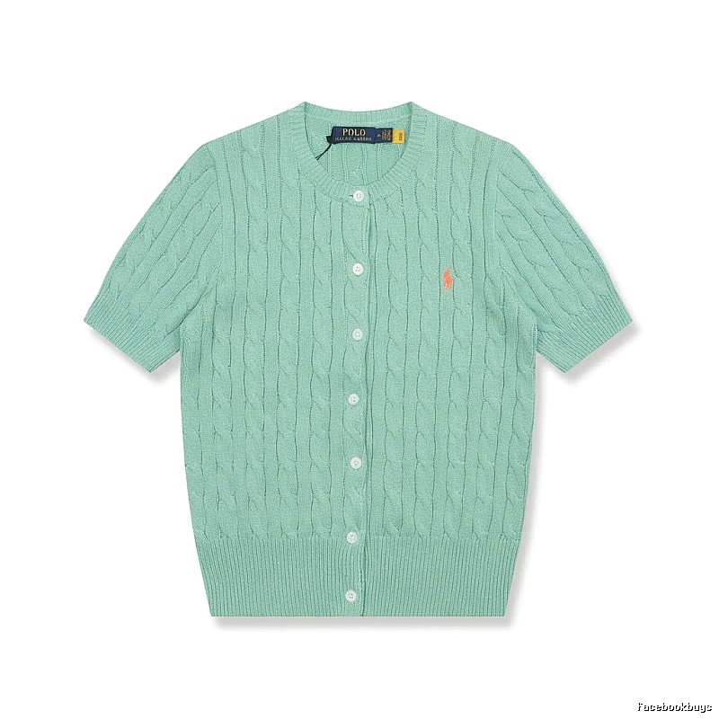 Ralph Lauren Polo light green knitted cardigan