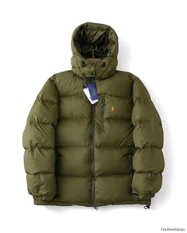 Ralph Lauren Polo Military Green Trendy Down Jacket