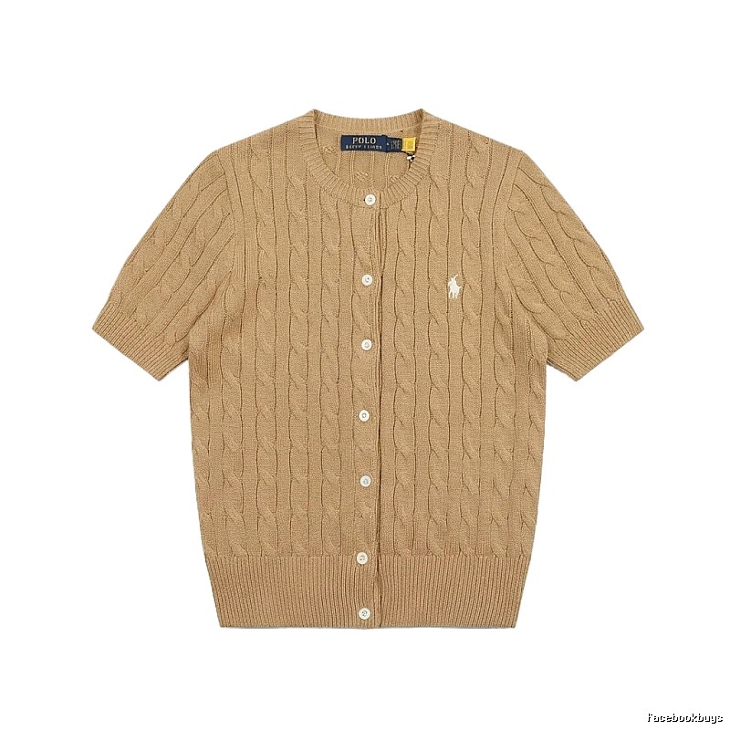 Ralph Lauren Polo Retro Brown Cardigan