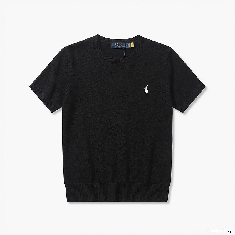 Ralph Lauren Polo series black short-sleeved shirts