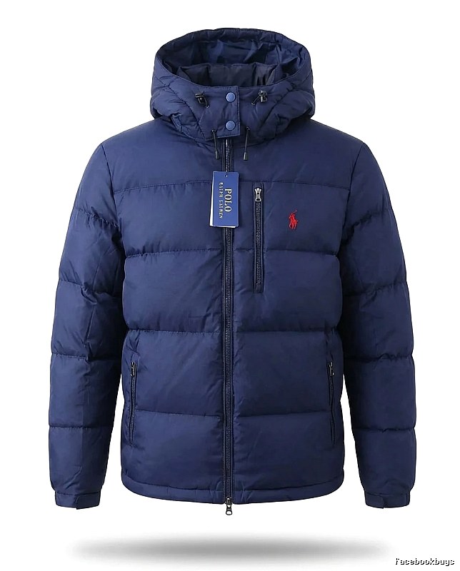 Ralph Lauren POLO Series Fashionable Navy Blue Down Jacket