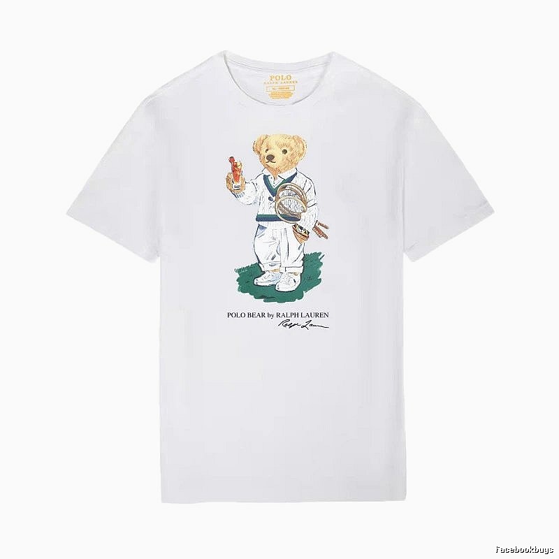 Ralph Lauren Teddy Bear Series White T-shirt
