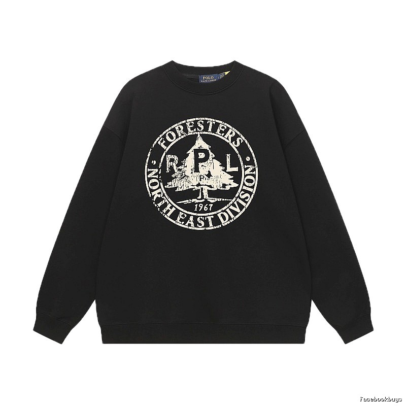 Ralph Lauren vintage-style black sweatshirt