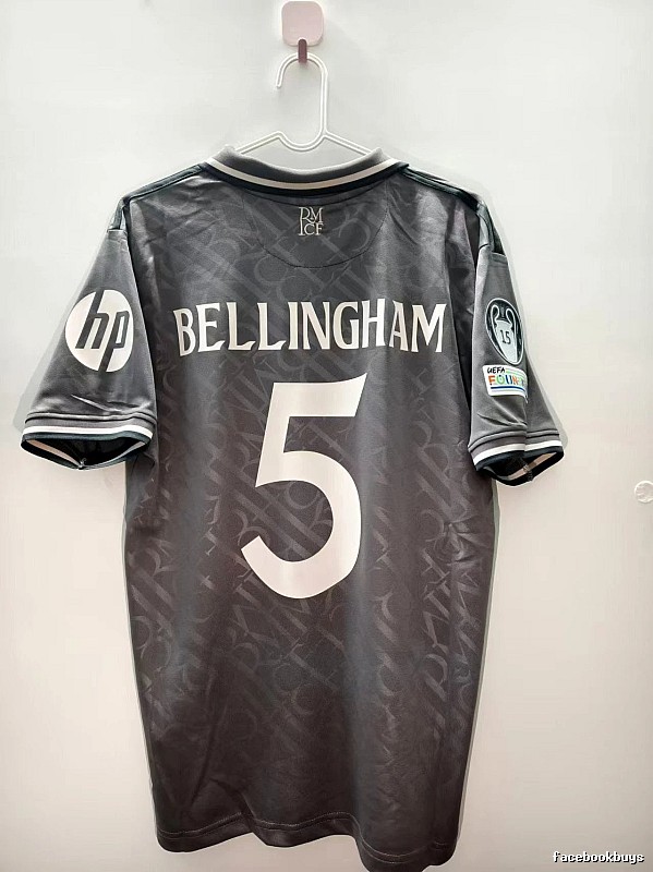 Real Madrid Premium Style Bellingham #5 soccer jersey White Real Madrid for Minimal Outfits