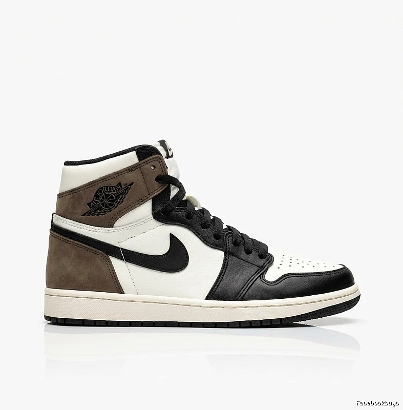 Retro Style Black and Brown Jordan AJ1 Shoes