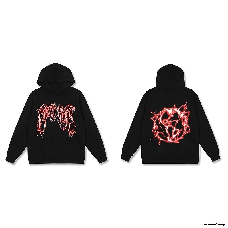 Revenge Dark Style Red Pattern Hoodie