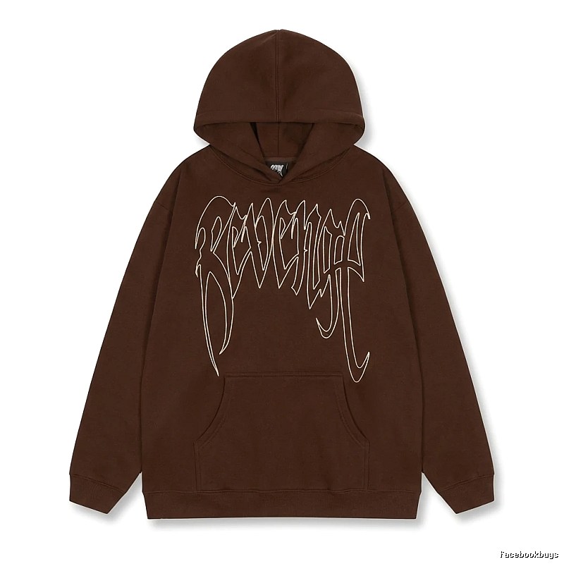 Revenge Gothic Style Dark Coffee Hoodie