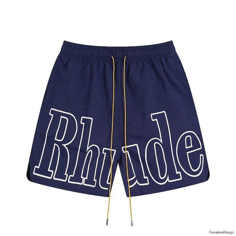 RHUDE Alphabet Wind Dark Blue Shorts