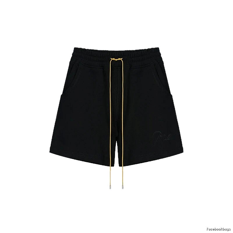 RHUDE minimalist black shorts