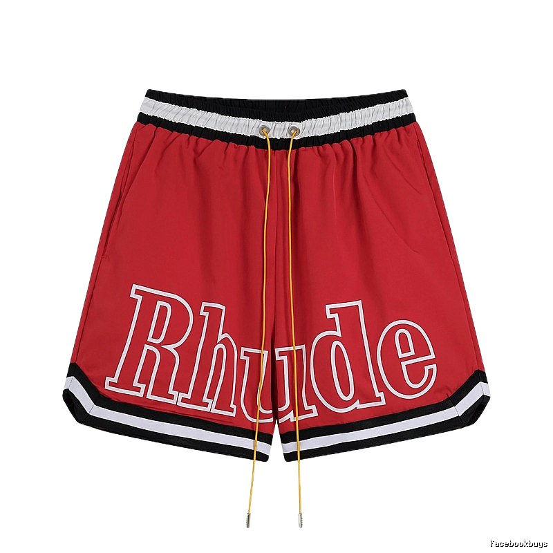 RHUDE sporty red shorts
