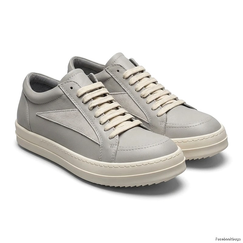 Rick Owens minimalist gray sneakers