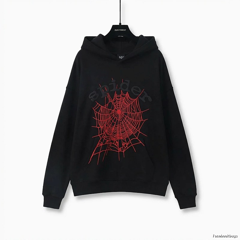 Sp5der cobweb - style black sweatshirt