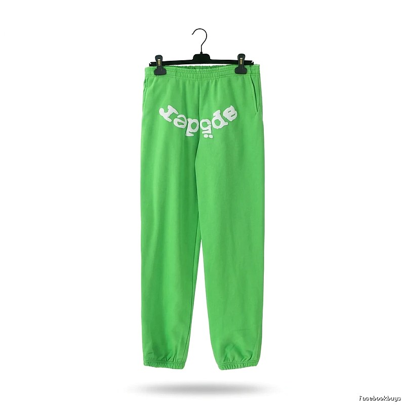 Sp5der Fluorescent Green Trendy Pants