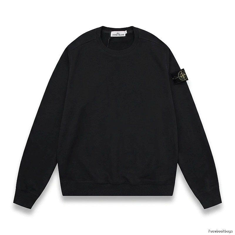 Stone Island basic black sweatshirt