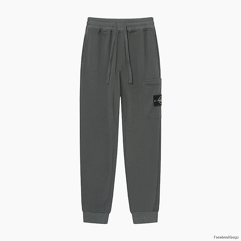 Stone Island Classic Street Style Dark Grey Jogger Sweatpants