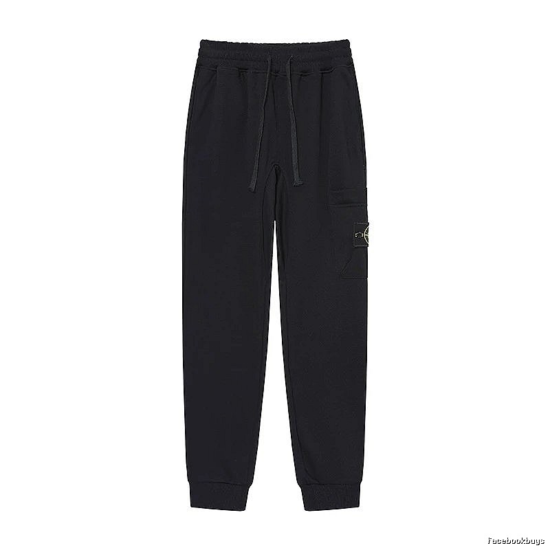 Stone Island Compass Series Street Style Black Sweatpants