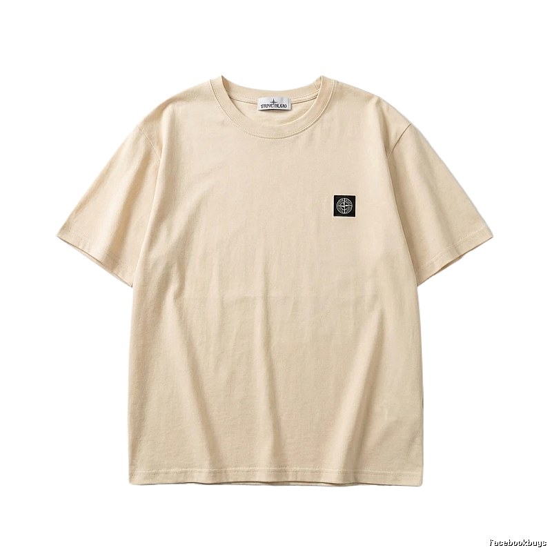 Stone Island minimalist style beige T-shirt