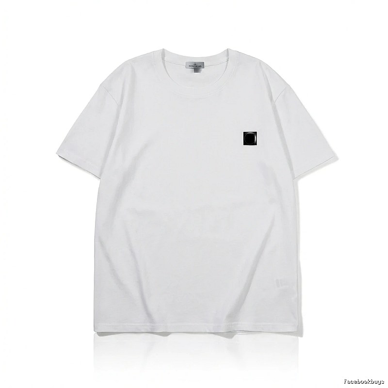 Stone Island minimalist style white T-shirt
