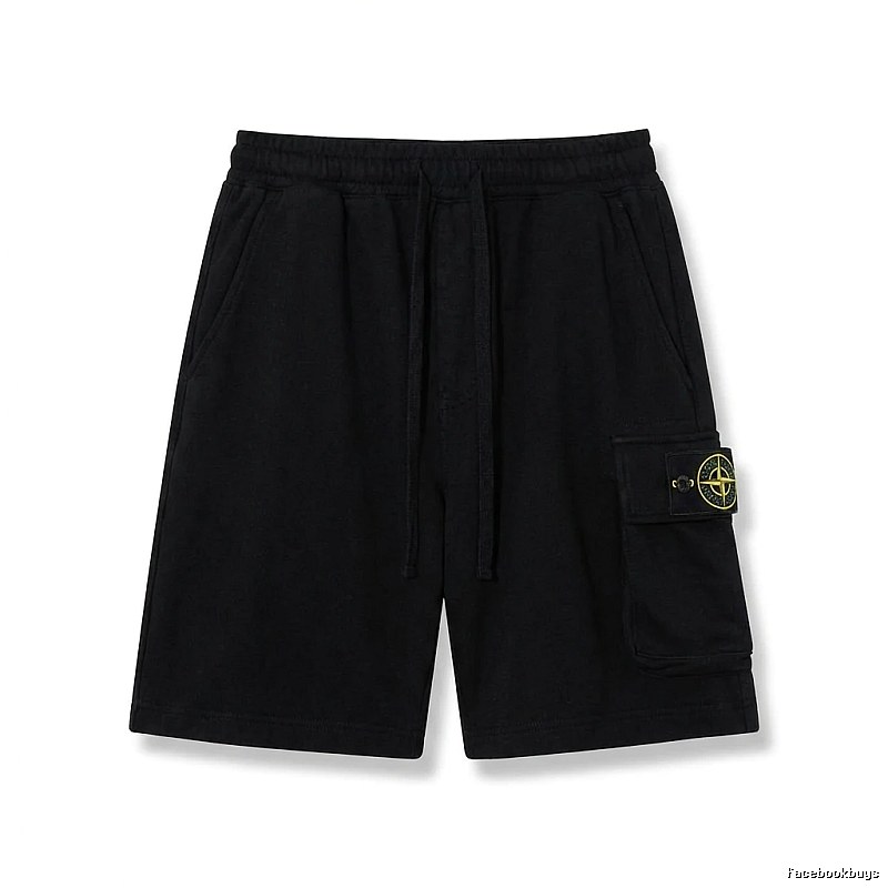Stone Island work - style black shorts