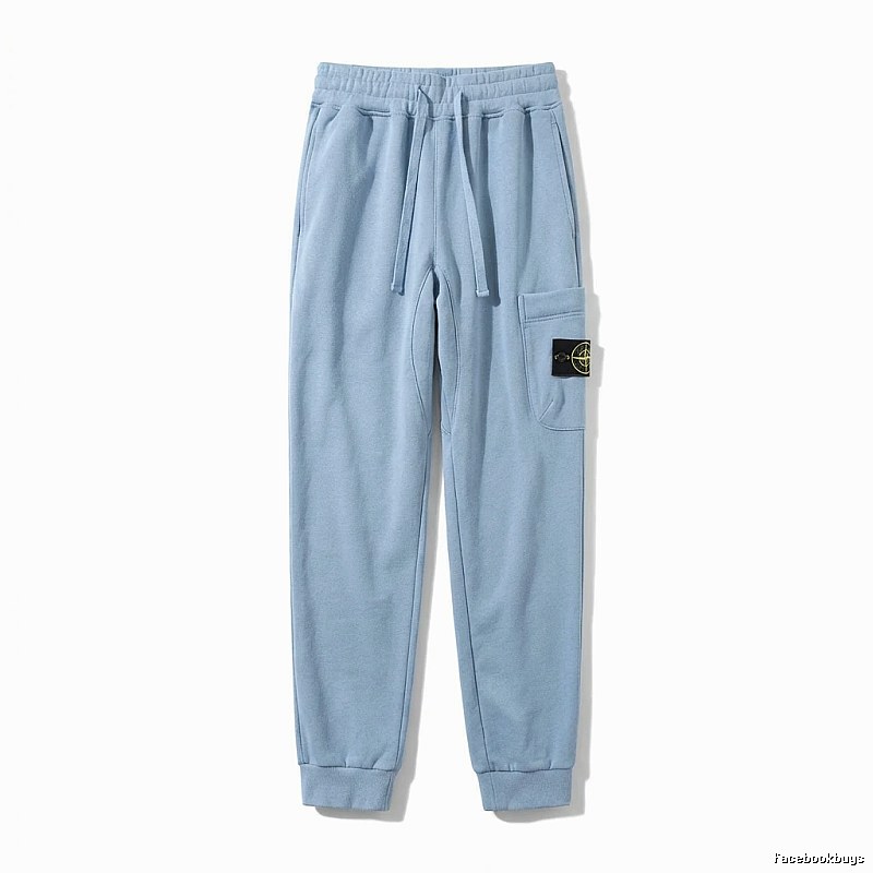 Stone Island Workwear Style Light Blue Sweatpants