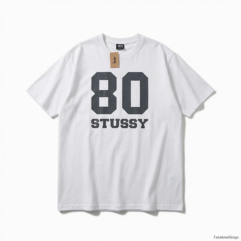 Stussy 80 Series Simple White T-shirt