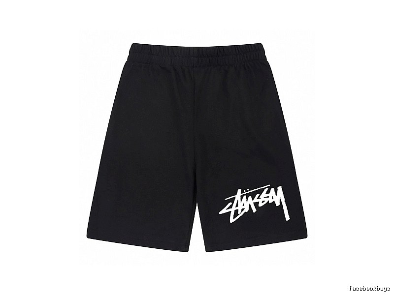 Stussy basic black shorts