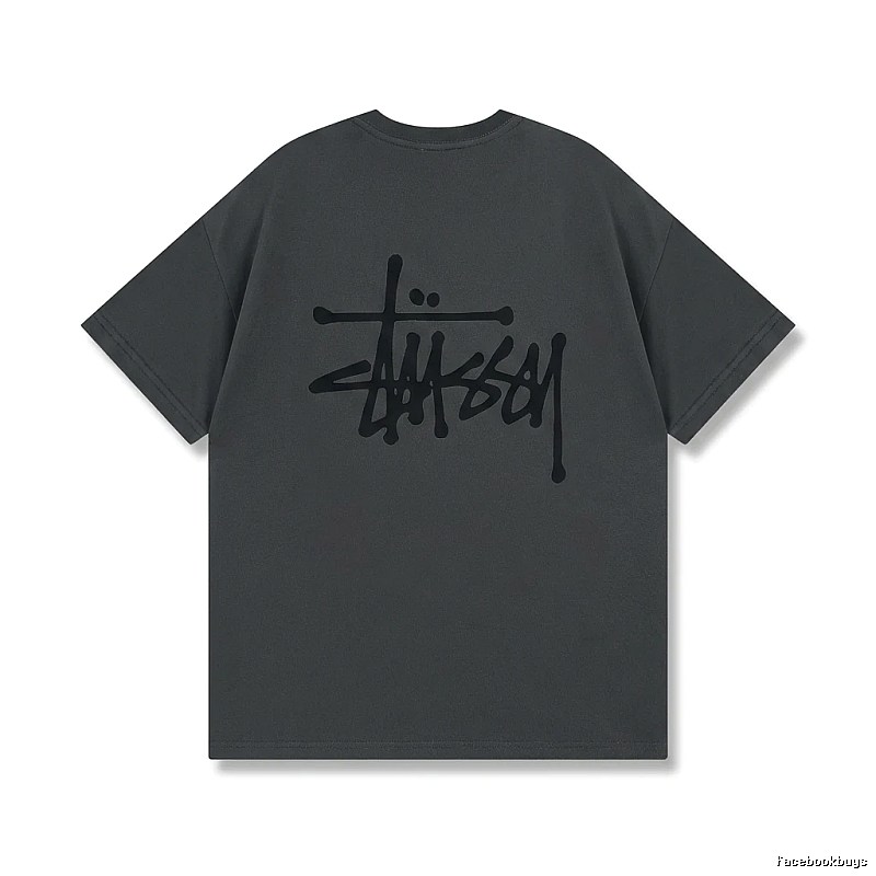 Stussy basic street style gray T-shirt