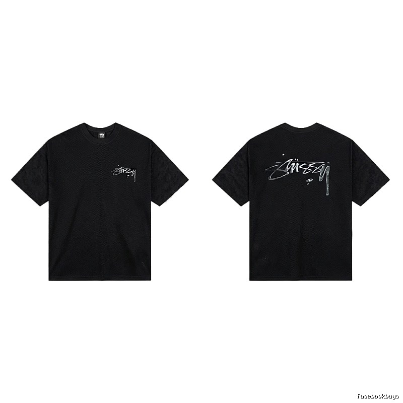 Stussy basic style minimalist black T-shirt